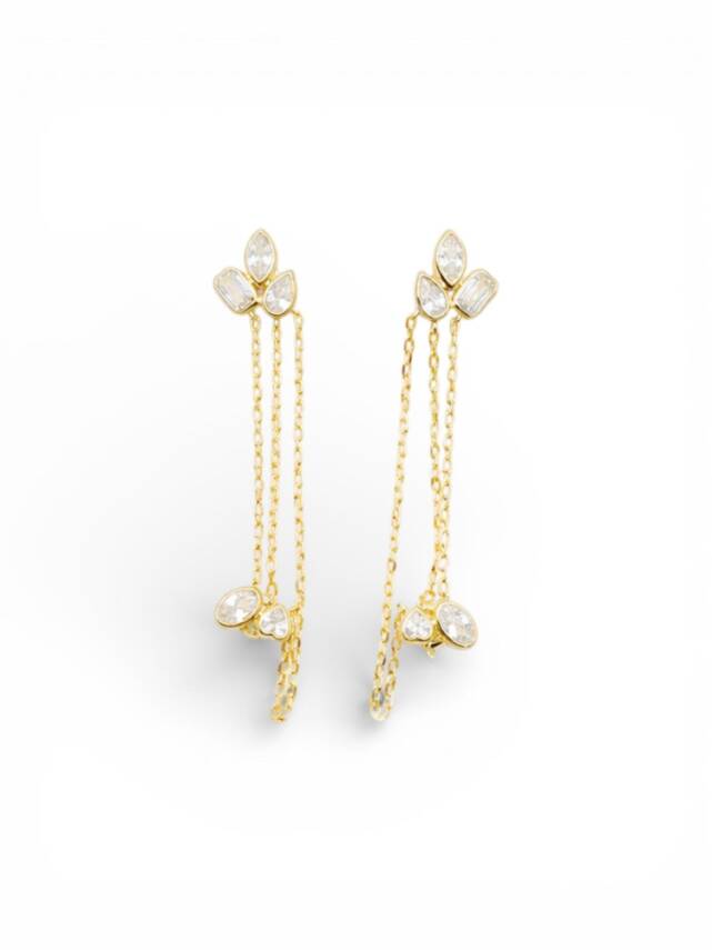 Ally Brynn Taşlı Küpe - 1