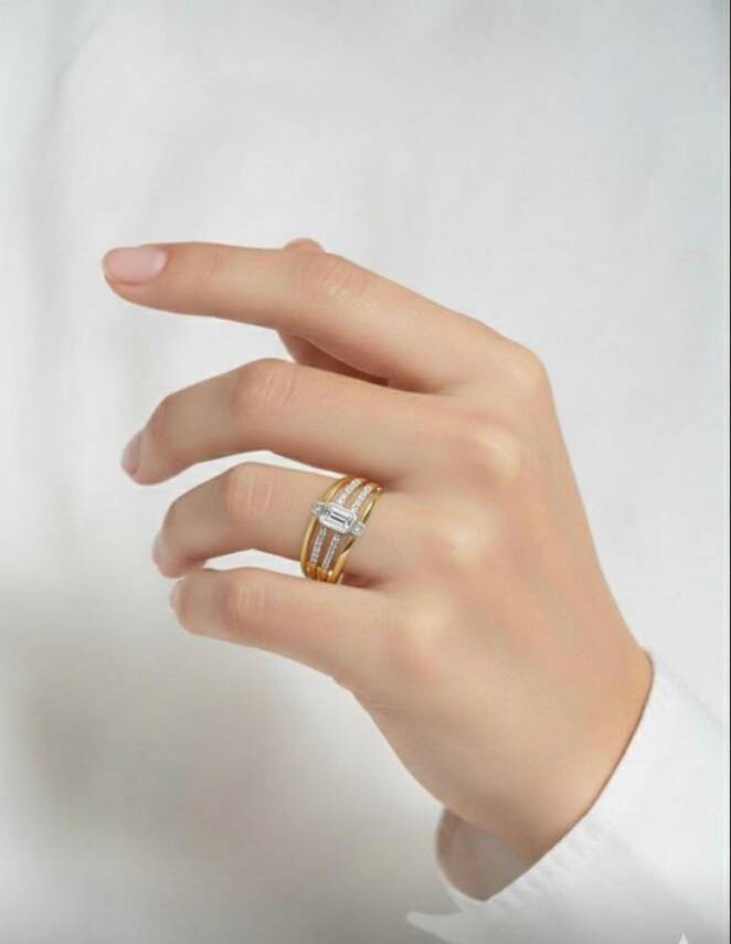 Amy Baget Taşlı Yüzük - 1