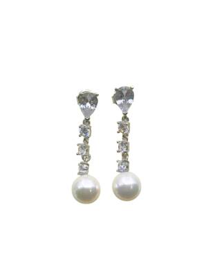 Amy Sallantılı İnci Küpe - 