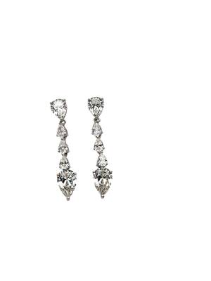 ANGEL Sıra taş Damla Küpe İthal - Nihan Dulon