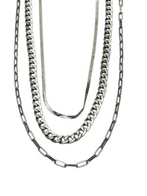 Angele Üçlü Zincir Kolye - Nihan Dulon