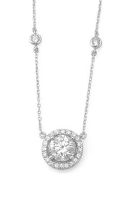 Ashle Tek Taş Kolye - (1)