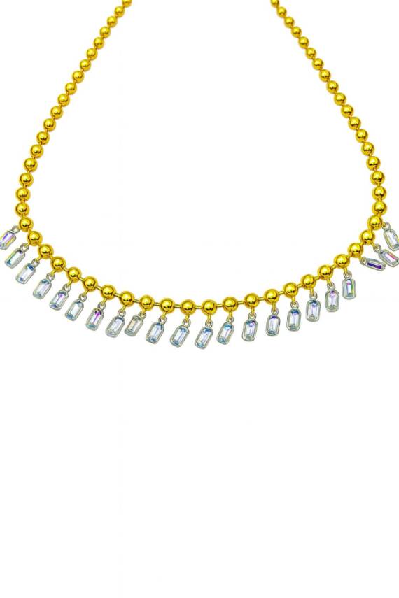 Baget kesim Kristal Kolye - 1