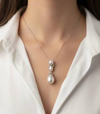 Bianca İthal İncili Kolye - Nihan Dulon