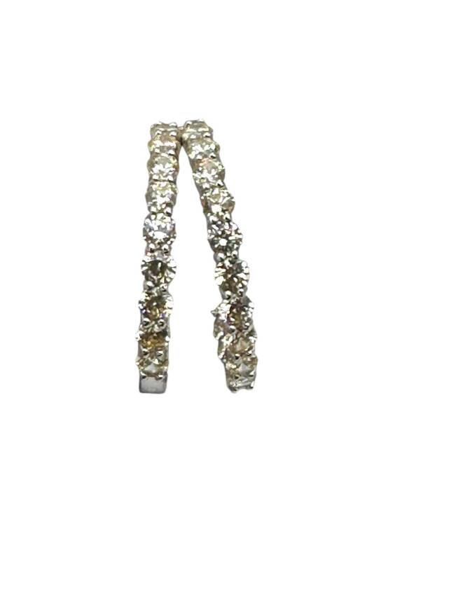 Bleu 2,5 cm Halka Küpe İthal - 2
