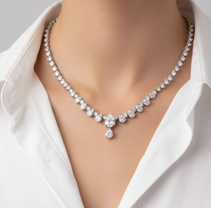 Bleu Mazonit Kolye - 1