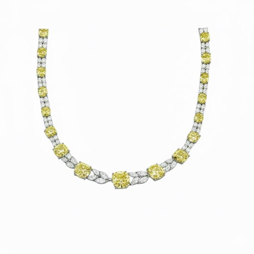 Carolina İtalyan Sarı Safir Kolye - 2