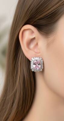 Daisy Penbe Safir Küpe - Nihan Dulon