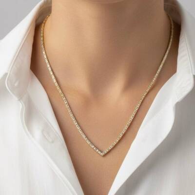 Diana Gold Taşlı Kolye - Nihan Dulon