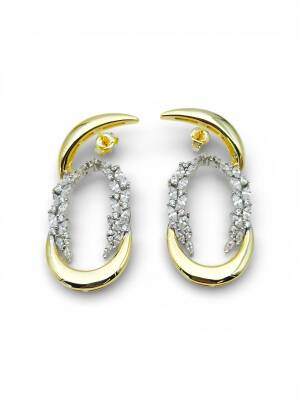 Diana Modern Taşlı Küpe - 