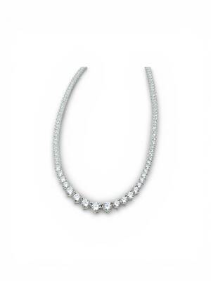 Diana Swarovski Taşlı İthal Kolye - 