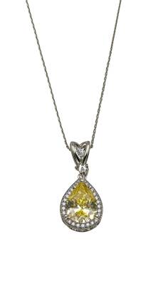 Emma Sarı Safir Damla Küpe - Nihan Dulon