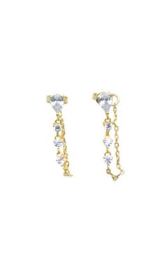 Ena Gold Renk Küpe - Nihan Dulon