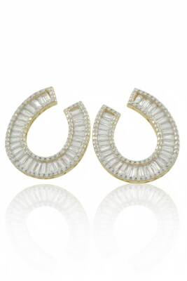 Gloria Baget Taş Halka Küpe - Nihan Dulon