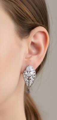 Gloria Mazonit Taşlı Küpe - Nihan Dulon