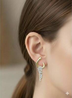 Gloria Taşlı Küpe - 