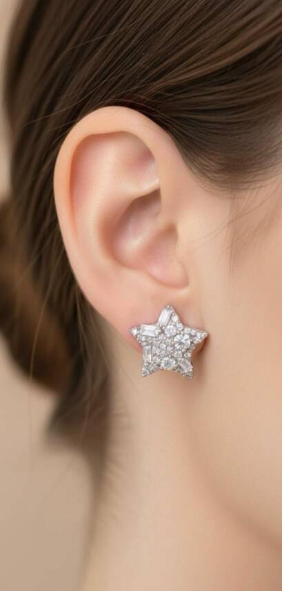 Helen İtalyan Yıldız Küpe - 1