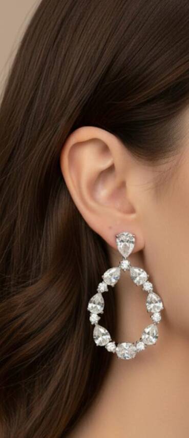 HELEN Mazonit Damla Sırataşlı Küpe - 1