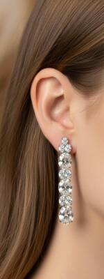 HELEN Mazonit Luna Süzme Küpe - Nihan Dulon