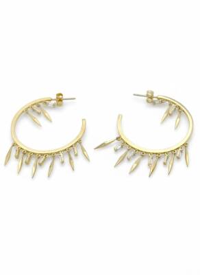 Helen Taşlı Halka Küpe - Nihan Dulon (1)