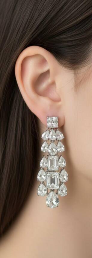 Hera Baget Drop Küpe İthal - 1