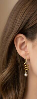 Holly Damla İncili Küpe - Nihan Dulon