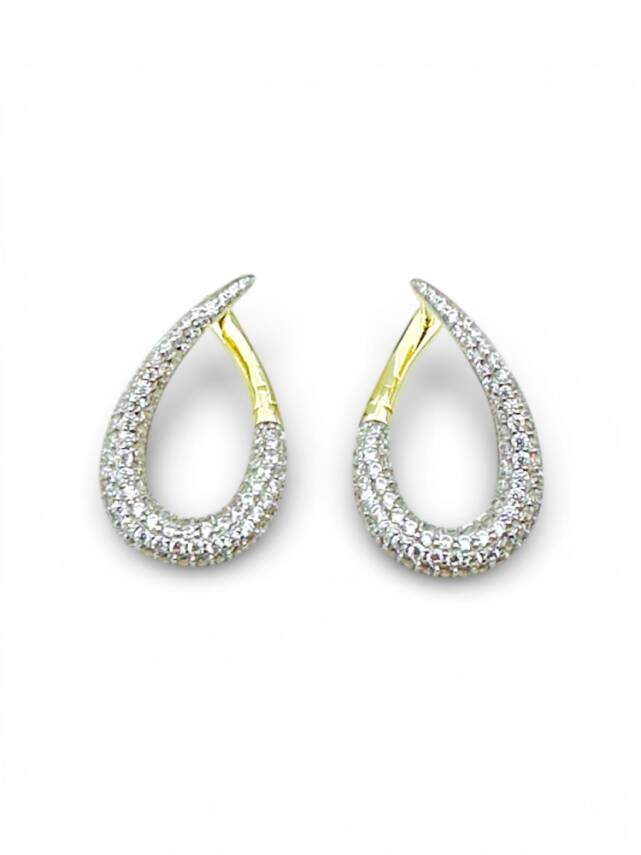 Holly Taşlı Küpe - 1