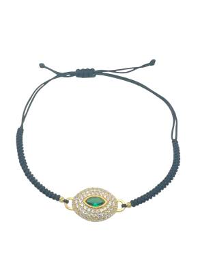 Jenny Yeşil Taşlı İpli Bileklik - Nihan Dulon