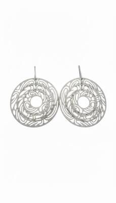 Jess Gümüş Renk Tül Küpe - Nihan Dulon (1)