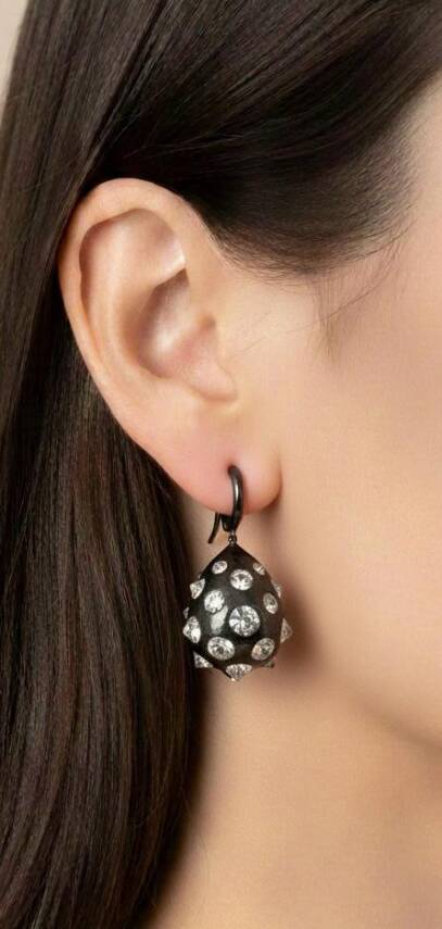 Jess Taşlı Top Küpe - 1