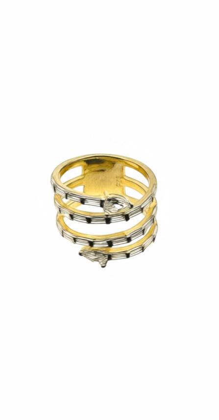 Joie Gold Baget Taşlı Yüzük - 1