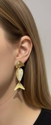 Joie Balık Figürlü Küpe - Nihan Dulon