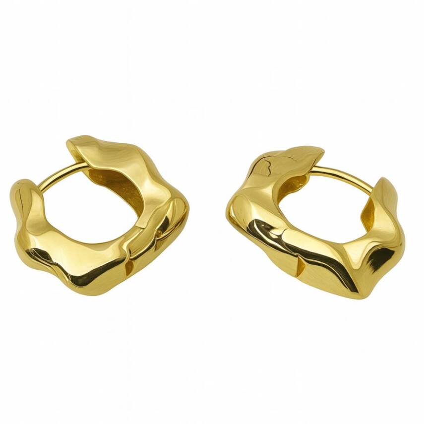 Joie Gold Halka Küpe - 2