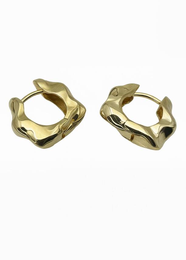 Joie Gold Halka Küpe - 1