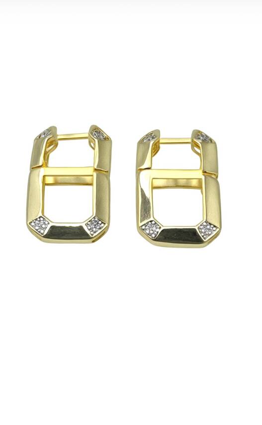Joie Gold Küpe - 1