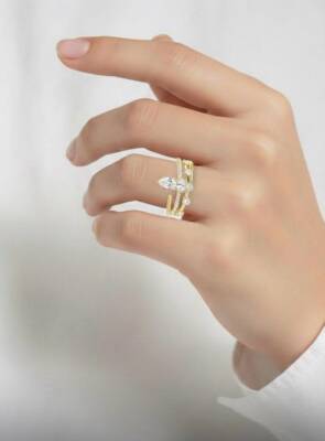 Joie Gold Taç Yüzük - Nihan Dulon