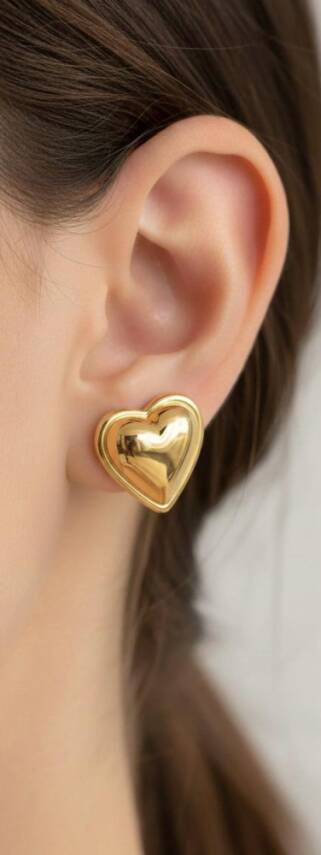 Joie Modern Kalp Küpe - 1