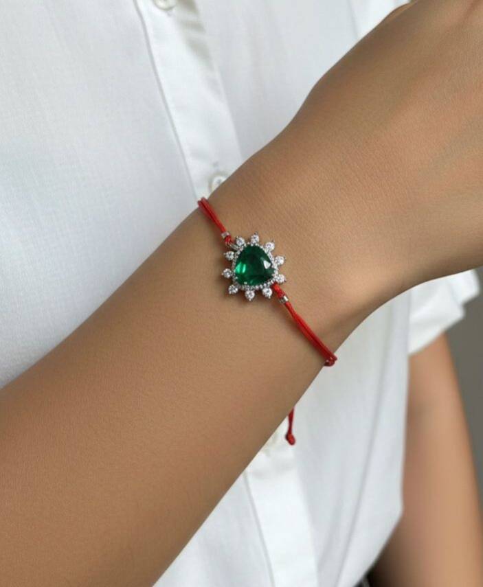 Joie Yeşil Taşlı Bileklik - 1