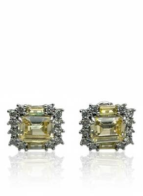 Juliet Safir Taşlı Küpe - Nihan Dulon