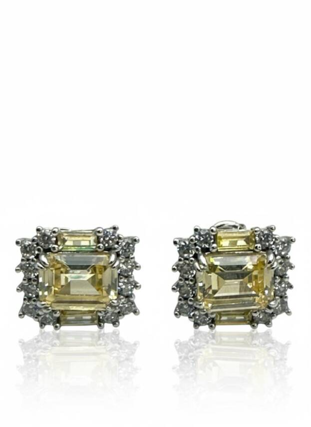 Juliet Safir Taşlı Küpe - 1