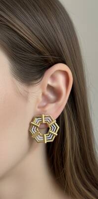 Kelly Taşlı Küpe - Nihan Dulon