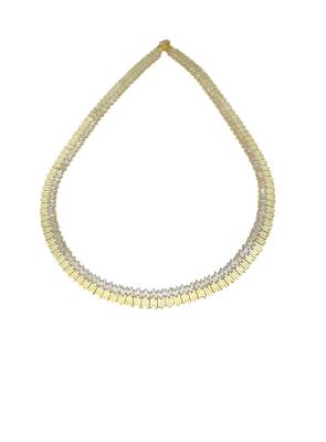 King Love Baget Taşlı Kolye - 