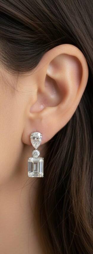 King Mazonit Damla Küpe İthal - 1