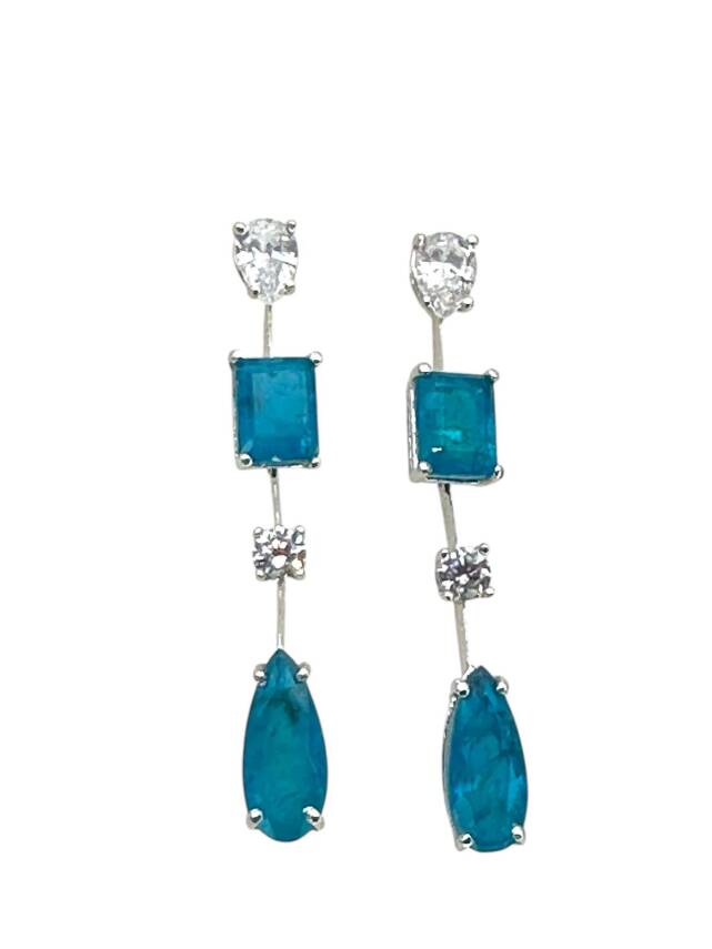 Kleopatra Blue Stone Küpe - 1