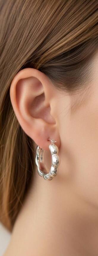 Lady İtalyan Halka Küpe - 1