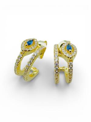 Lana Blue Taşlı Küpe - 