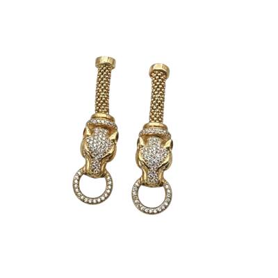 Laura Bakır Renk Panter Küpe - Nihan Dulon (1)