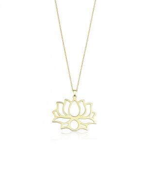 Laura Lotus Çiçeği Kolye - 