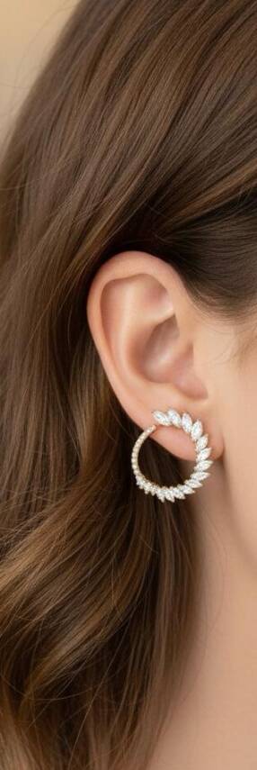 Laura Taşlı Küpe - 1