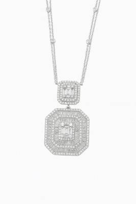 Love Baget Taşlı İthal Kolye - (1)